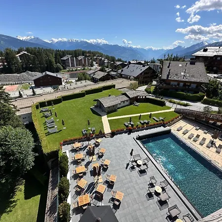 Vue Panoramique, Piscine, Spa, In-out & Golf A L'hotel De L'etrier A * Crans-Montana