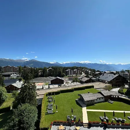 Apartament Vue Panoramique, Piscine, Spa, In-out & Golf A L'hotel De L'etrier A Crans-Montana