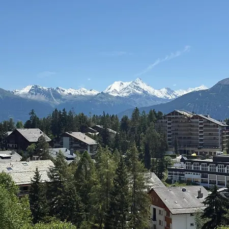 Vue Panoramique, Piscine, Spa, In-out&golf à L'hôtel De L'etrier à Crans-Montana